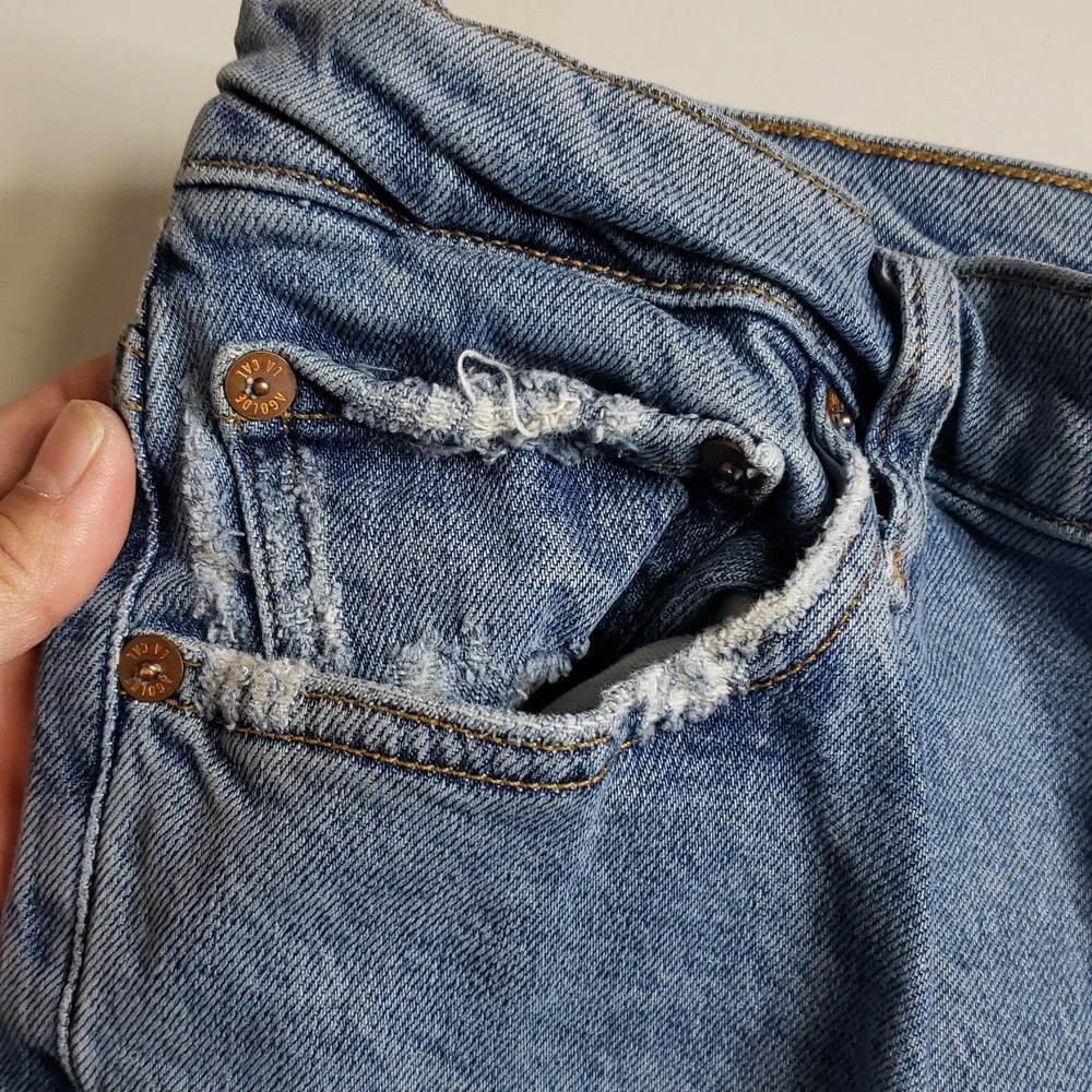 Agolde Nico High Rise Slim Fit Button Fly Ankle Jeans Size 29 Sustainable Retro